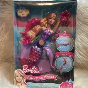 RARE 2010 Barbie Mermaid Doll with Pink and Purple Accents